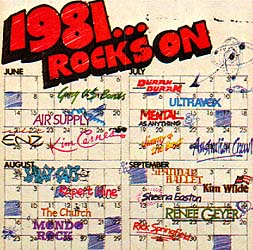 1981... Rocks On Cover