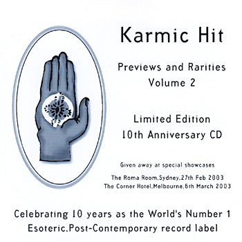 Karmic Hit Previews and Rarities Volume 2 Cover