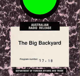 The Big Backyard - Programs 17 & 18 Sleeve