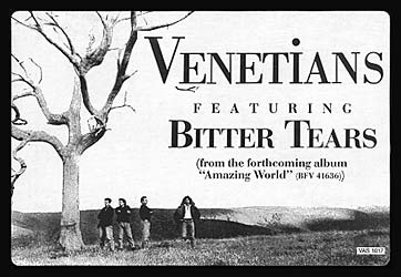Venetians - Bitter Tears Chrysalis 12inch Sticker on Sleeve
