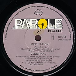 Venetians - Inspiration 7inch Side 1 Label