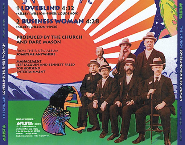 The Church - Sometime Anywhere US Promo Back Cover