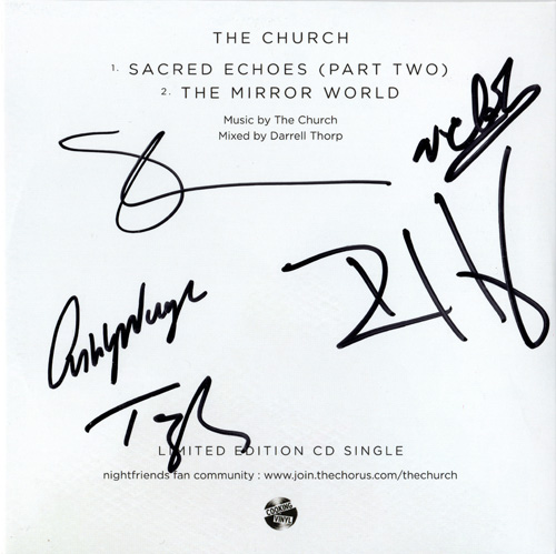 Sacred Echoes (Part Two) Signed Back Cover